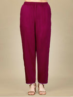 Thumbnail for Jyoti Fashion Women's Rani Pink Silk Blend Embroidery & Sequence work Kurta with Trouser & Dupatta - Distacart