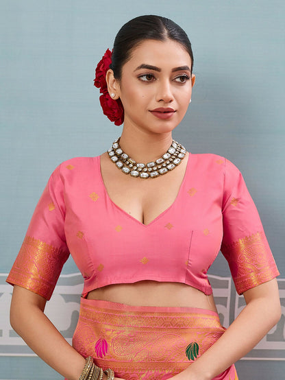 Shree Shyam Fashion Gajari Silk Saree - Distacart