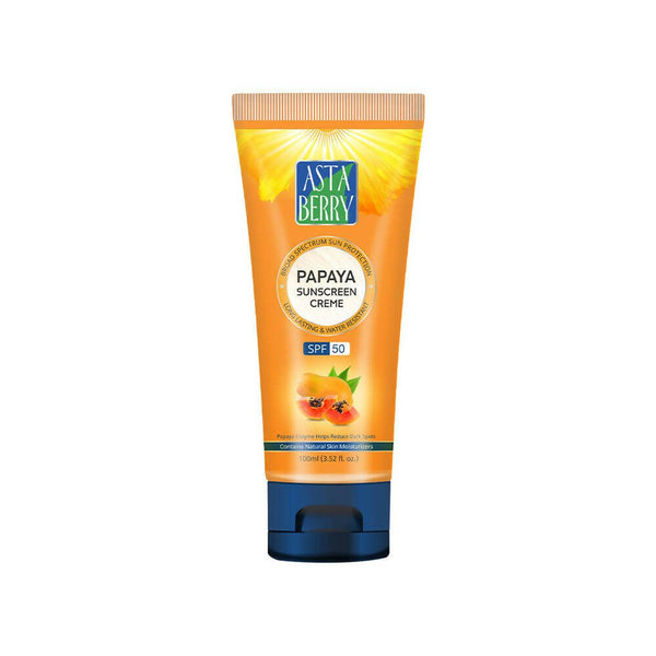 Astaberry Papaya Sunscreen Creme SPF 50 - Distacart