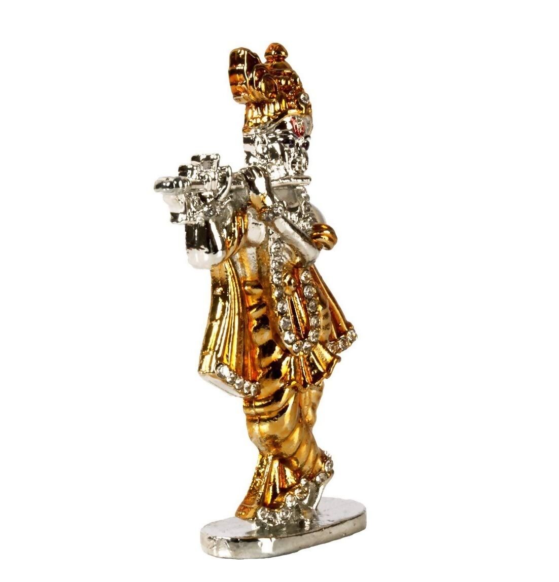 Buy Relicon Lord Krishna Idol Silver Gold Metal Statue Online at Best