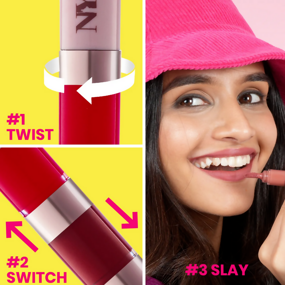 NY Bae 4 IN 1 Lip Play Liquid Lipstick - Rose Rush