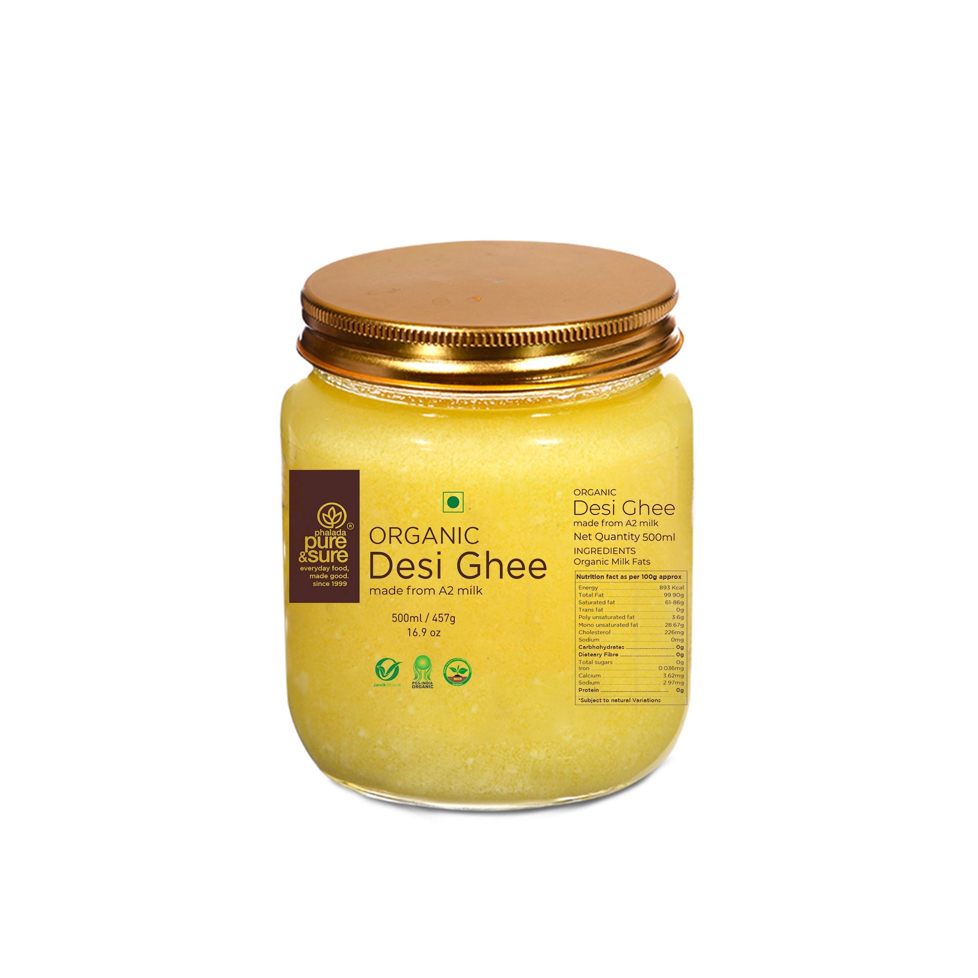 Pure & Sure Organic Desi Ghee - Distacart