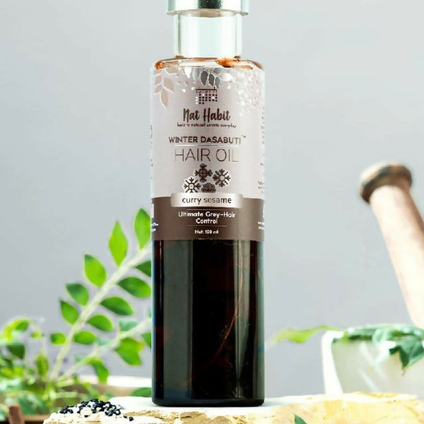Nat Habit Curry Sesame Winter Hair Oil - Distacart