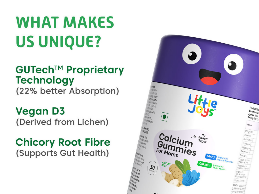 Little Joys Calcium Gummies Strawberry Flavor For Moms