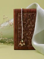 Thumbnail for Ruby Raang Gold Kundan Maang Tikka