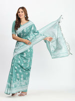 Thumbnail for Astita Linen Cotton Mustard Saree