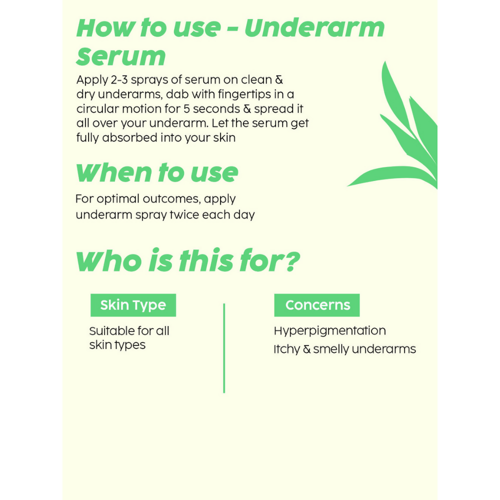 PLIX The Plant Fix Underarm Depigmentation Serum Spray & 2% Alpha Arbutin Face Serum - Distacart