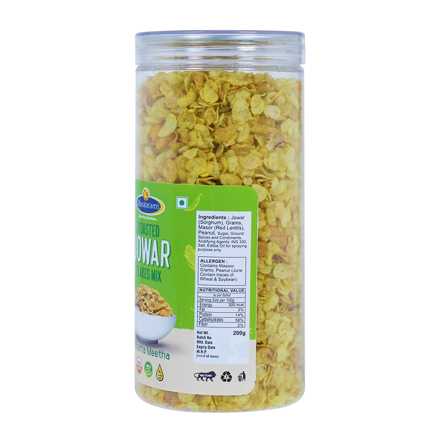 Punjabi Ghasitaram Halwai Jowar Flakes Mix Khatta Meetha - Dista