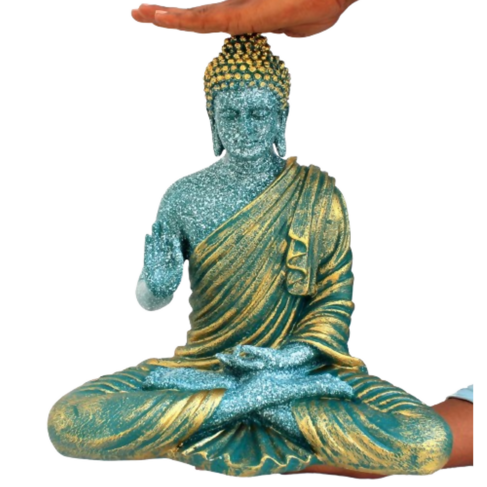 ESPLANADE Resin Meditating Buddha Showpiece - Dista
