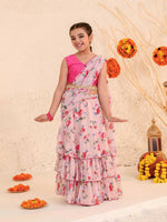 Thumbnail for Joban Fashion Girl's Light Pink Color Lehenga Choli