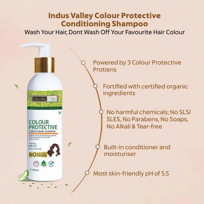 Indus Valley Organic Colour Protective Shampoo with Conditioner - Dista