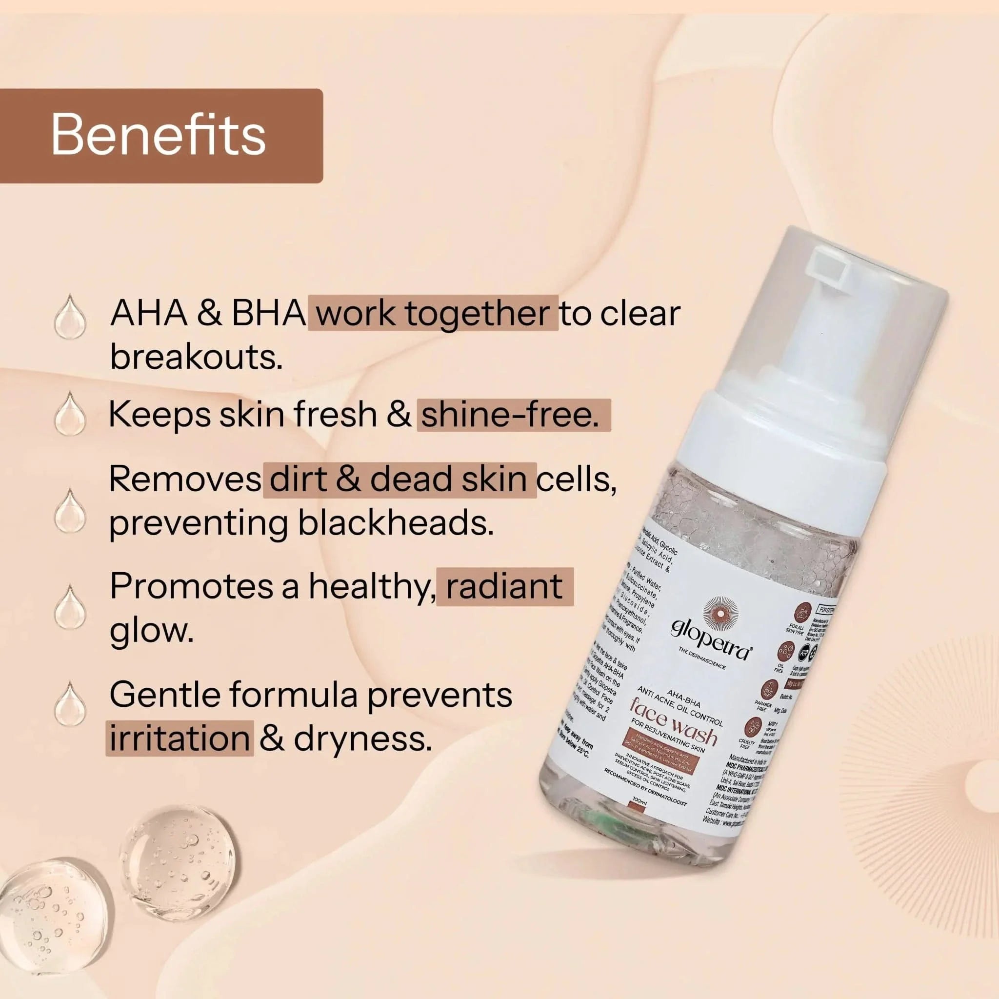 Glopetra Aha Bha Face Wash - Dista