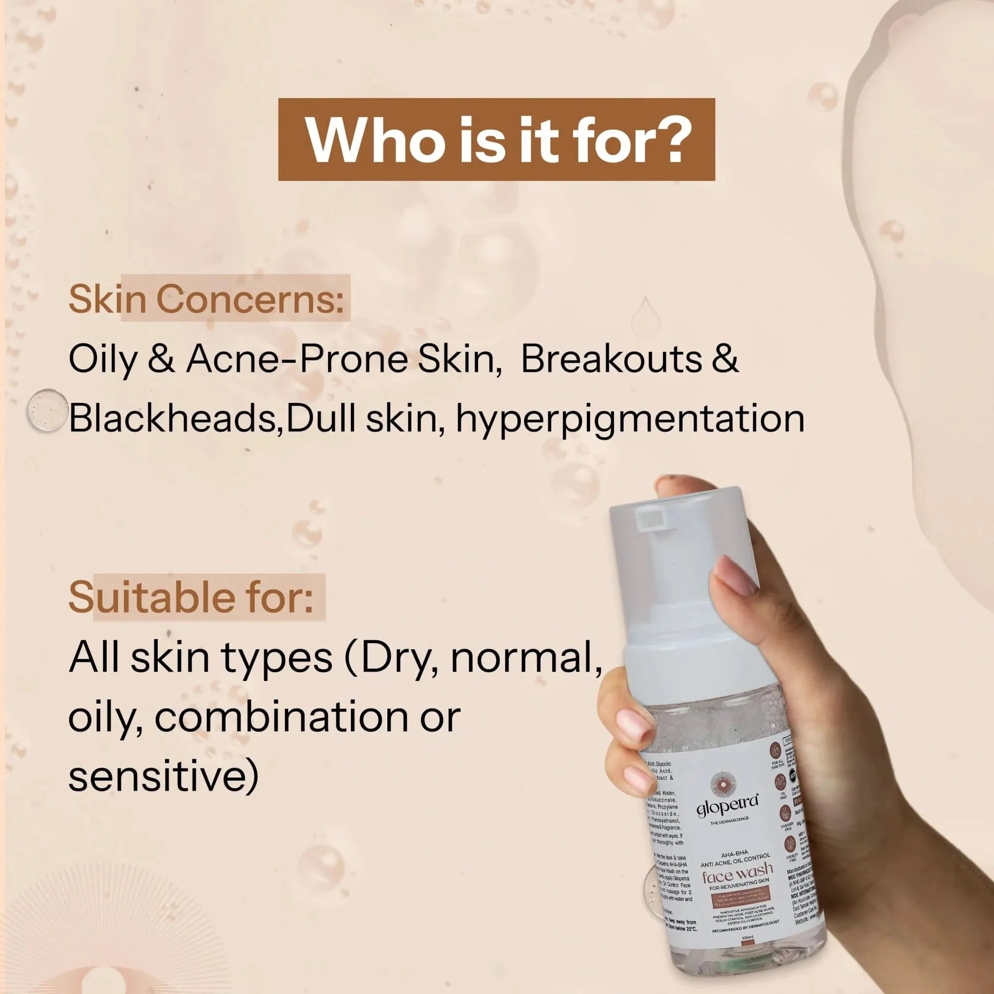 Glopetra Aha Bha Face Wash - Dista