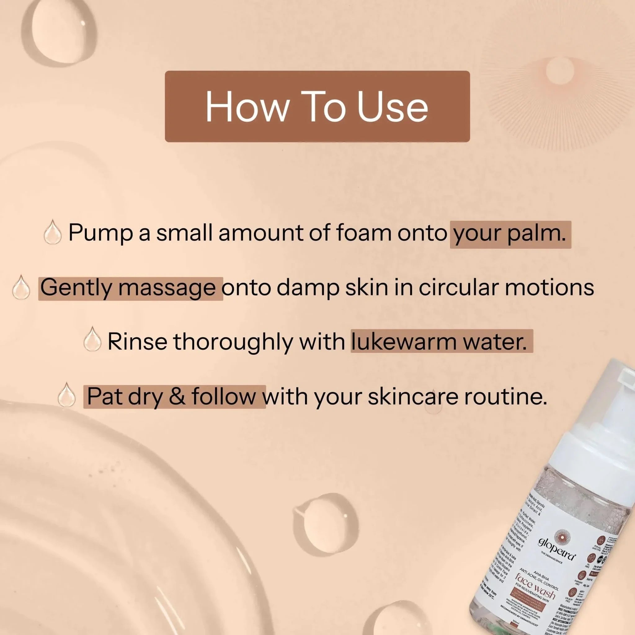 Glopetra Aha Bha Face Wash - Dista