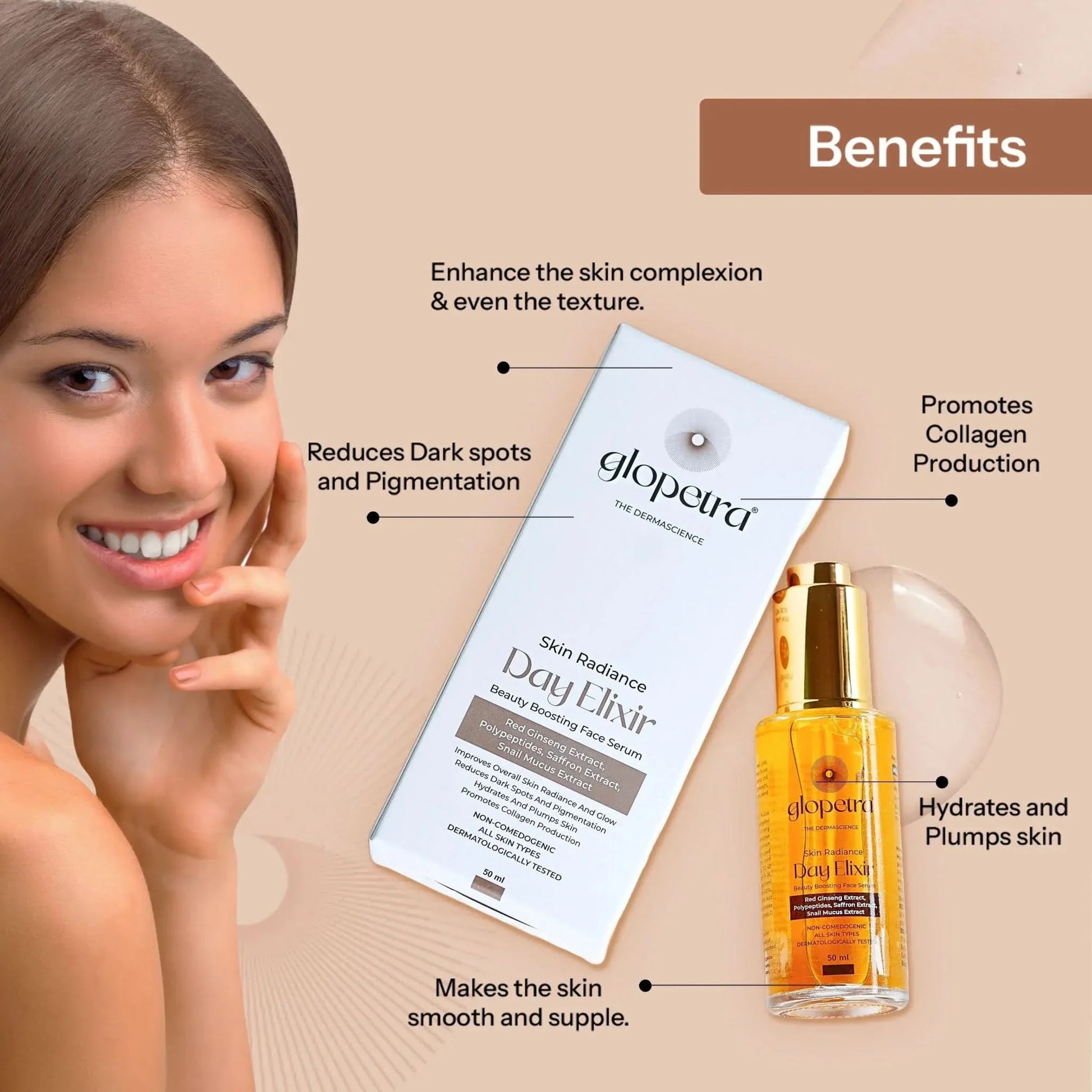 Glopetra Day Elixir Face Serum - Dista