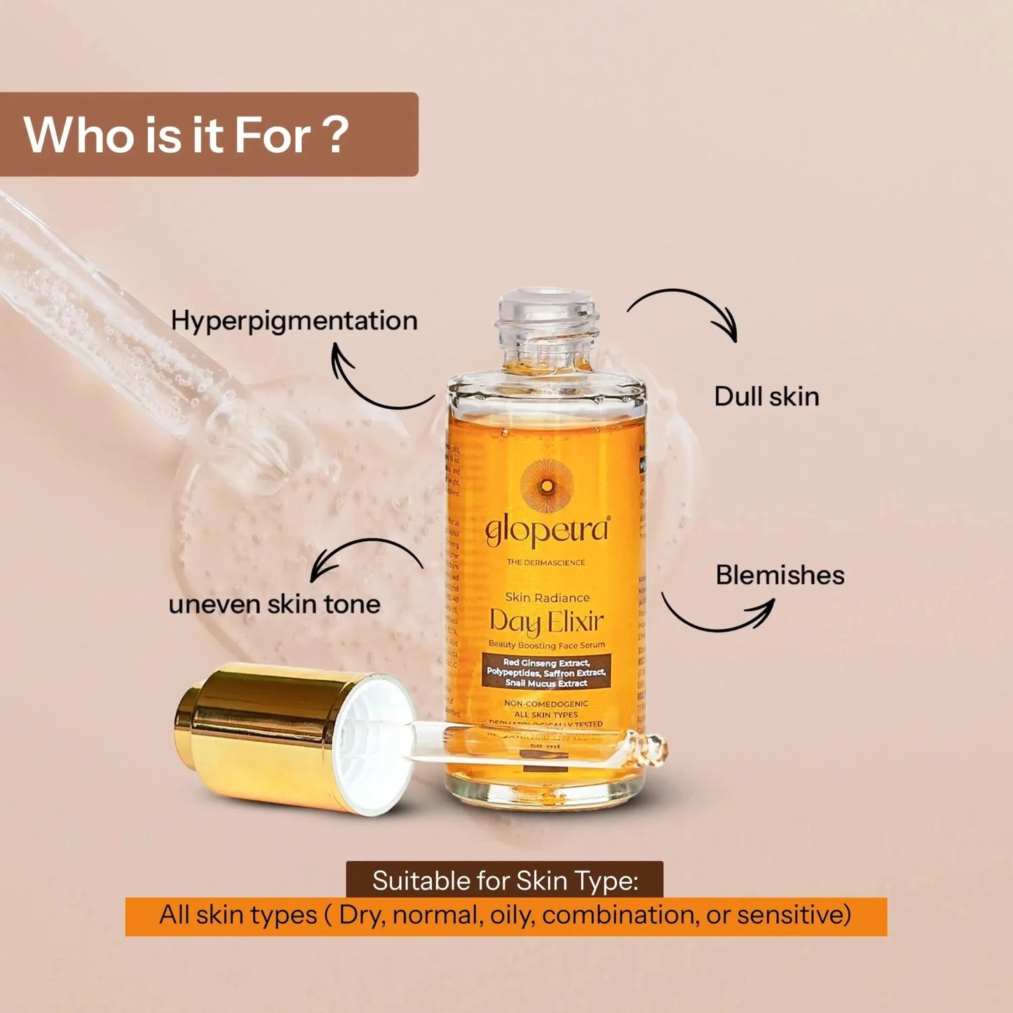 Glopetra Day Elixir Face Serum - Dista