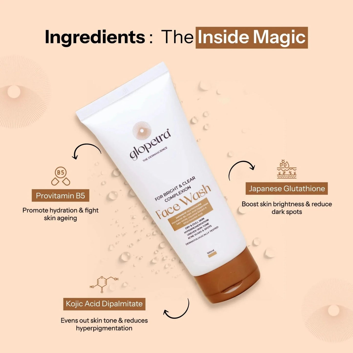 Glopetra Face Wash For Acne Scars & Spots - Dista