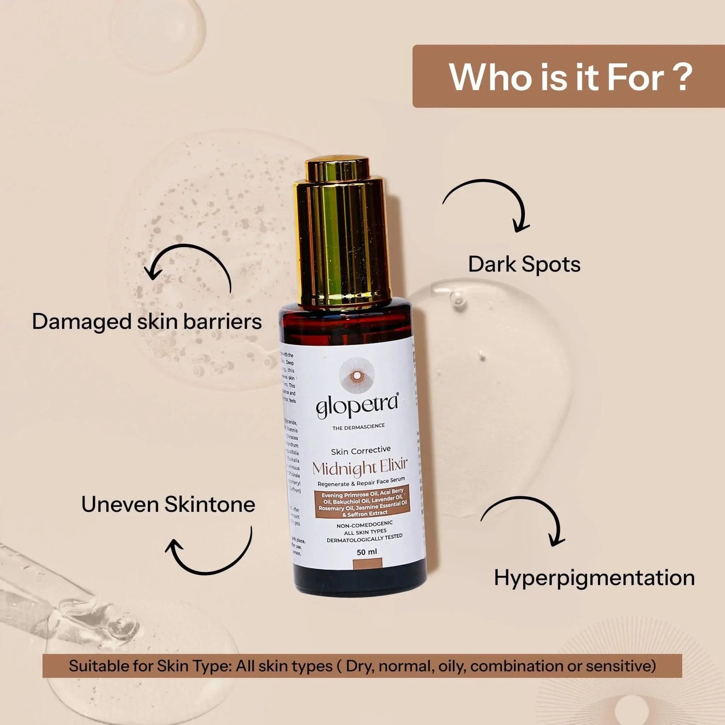 Glopetra Night Elixir Serum - Dista