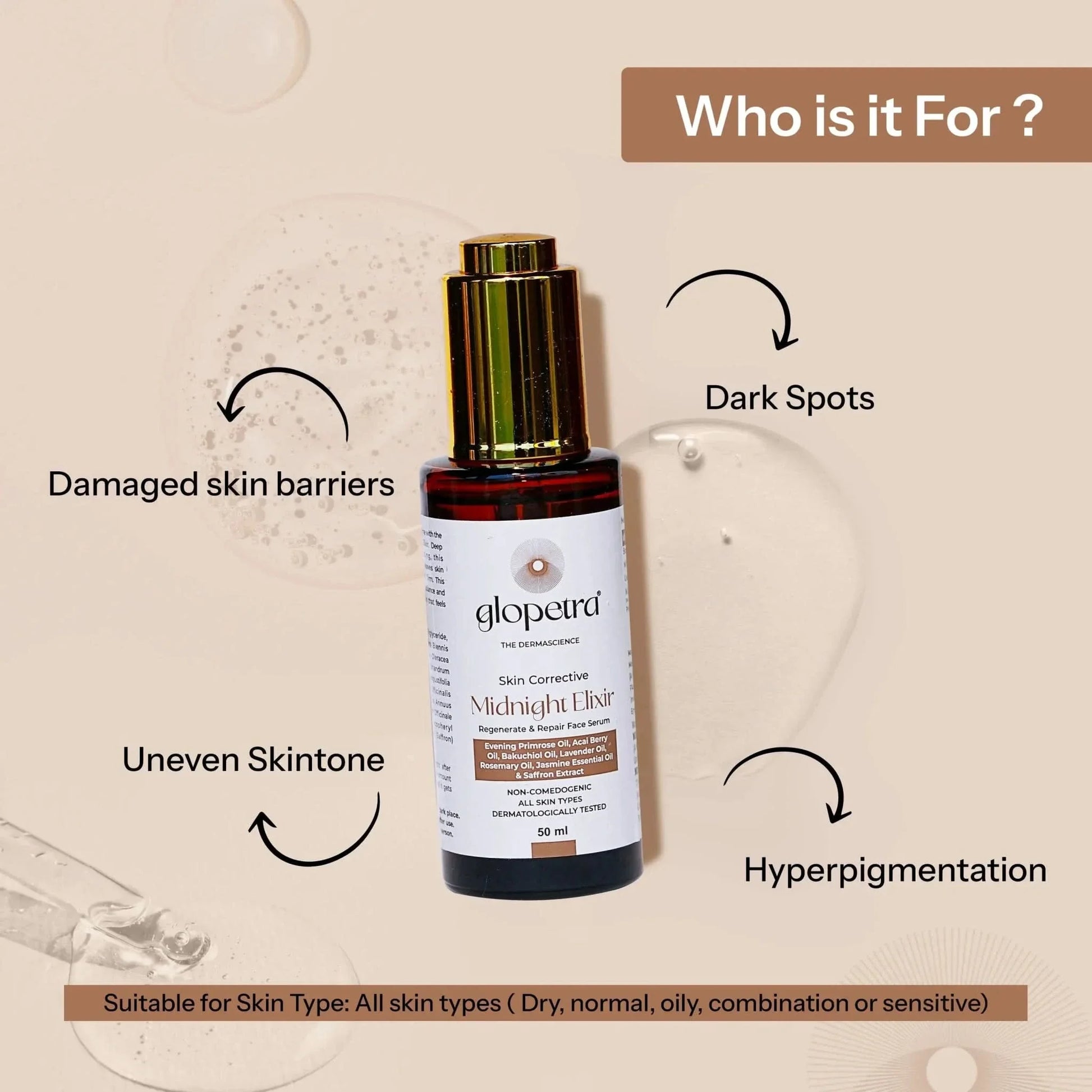 Glopetra Night Elixir Serum - Dista
