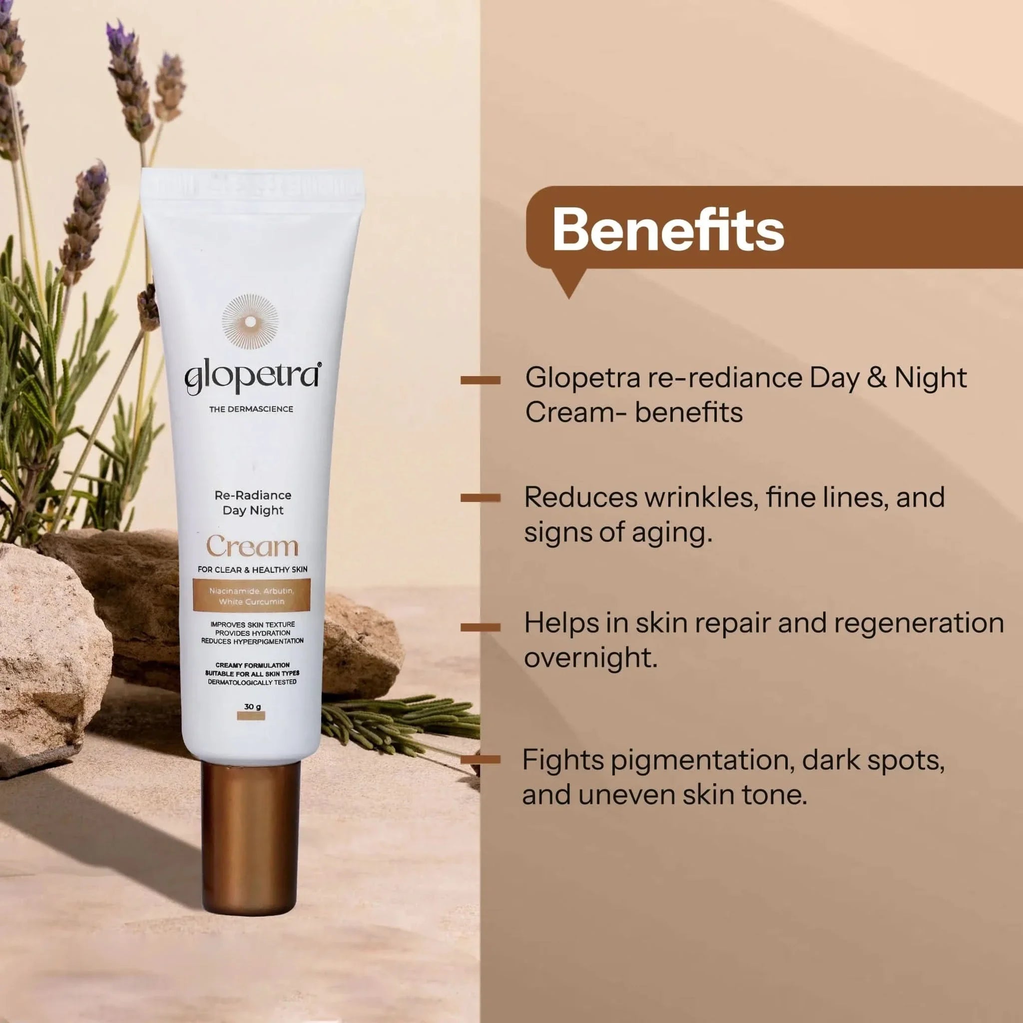 Glopetra Re-Radiance Day Night Cream - Dista