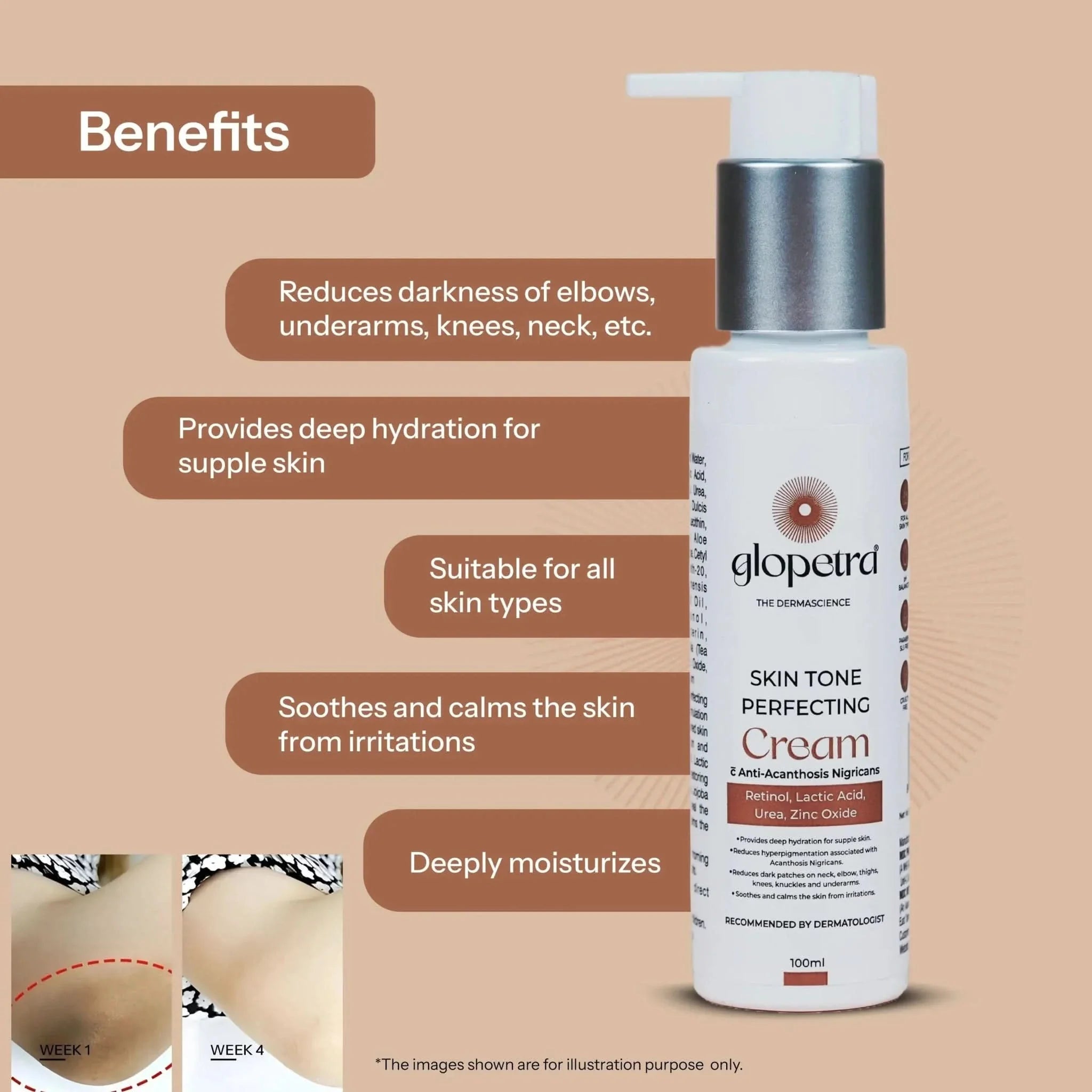 Glopetra Skin Tone Perfecting Cream - Dista