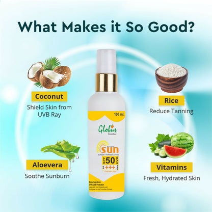 Globus Remedies Sunscreen Lotion - Distacart