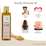 Thumbnail for The Pure Story Natural Cold Pressed Oil for Hair & Skin with Seasame - Distacart