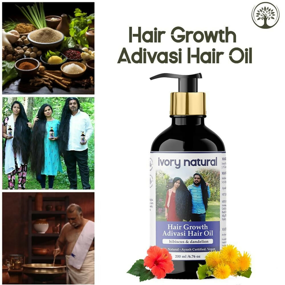 Ivory Natural Original Adivasi Hair Oil for Grow Hair
