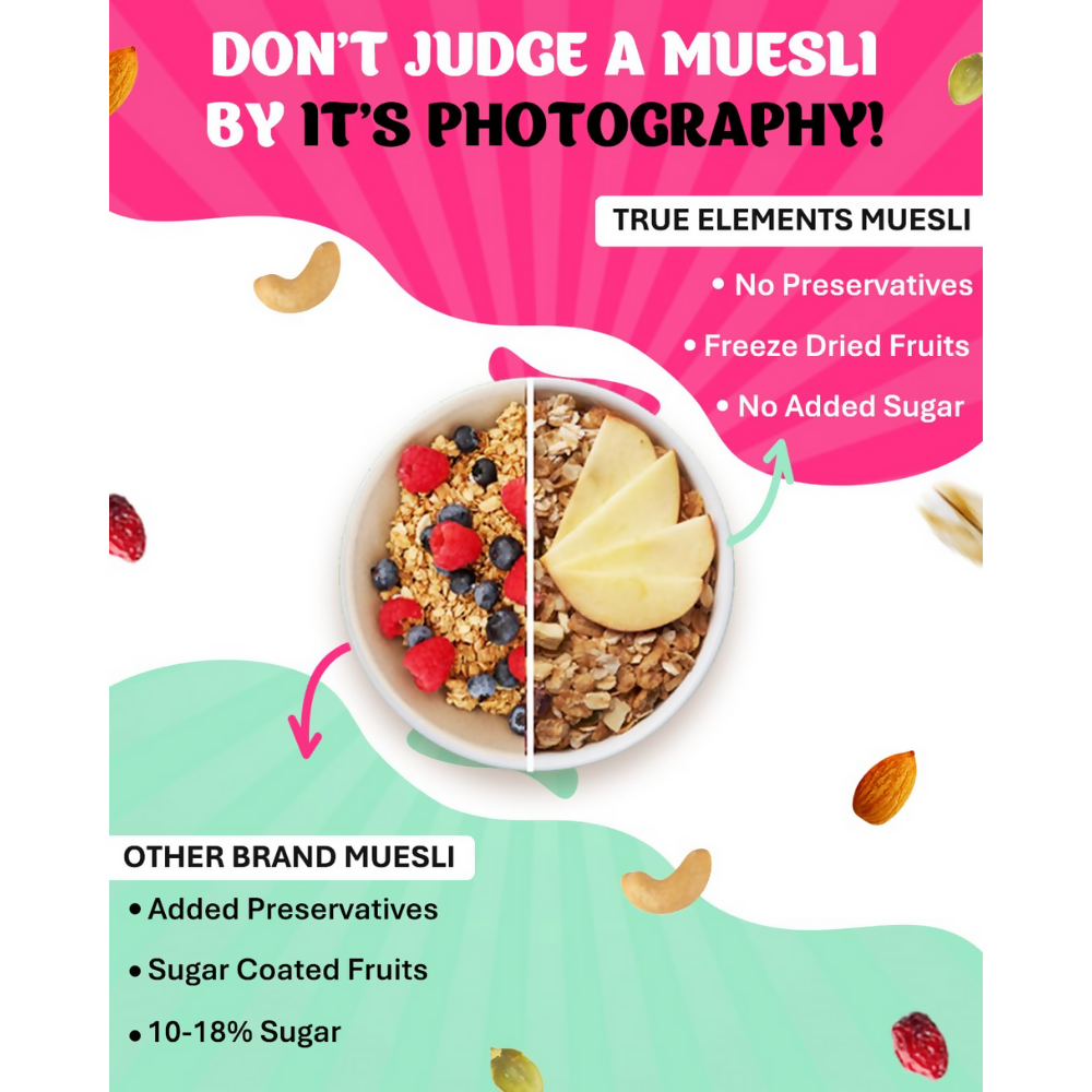 True Elements Muesli No Added Sugar - Distacart