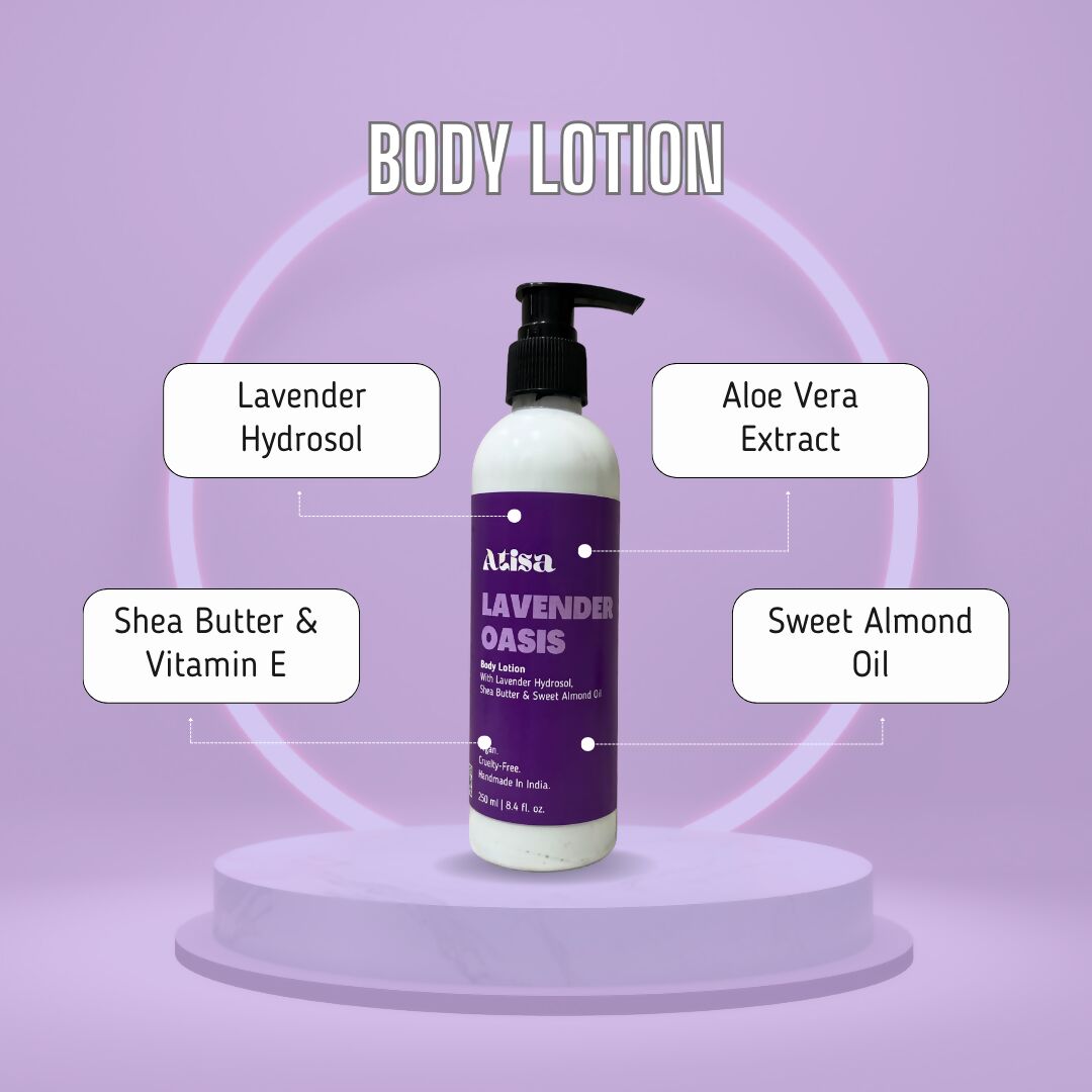 Atisa Lavender Oasis Body Lotion - Distacart