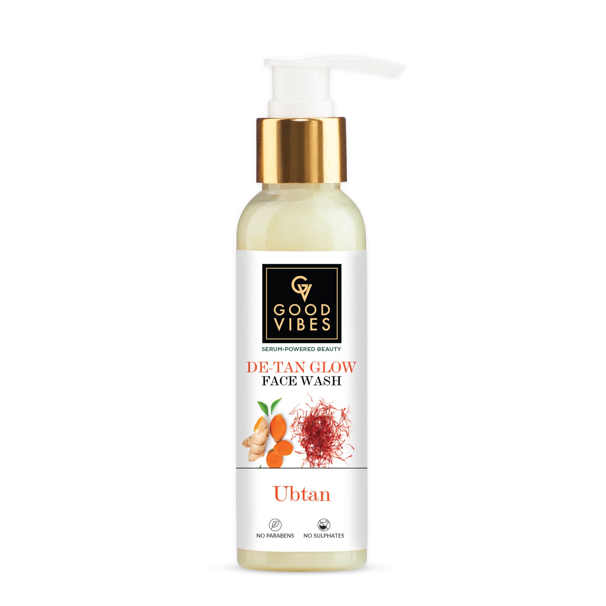 Good Vibes Ubtan De Tan Glow Face Wash - Distacart