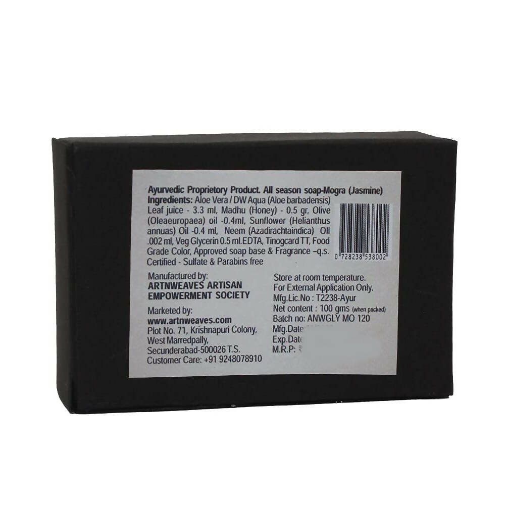artNweaves Handmade Glycerin Soap Mogra (Jasmine) - Distacart