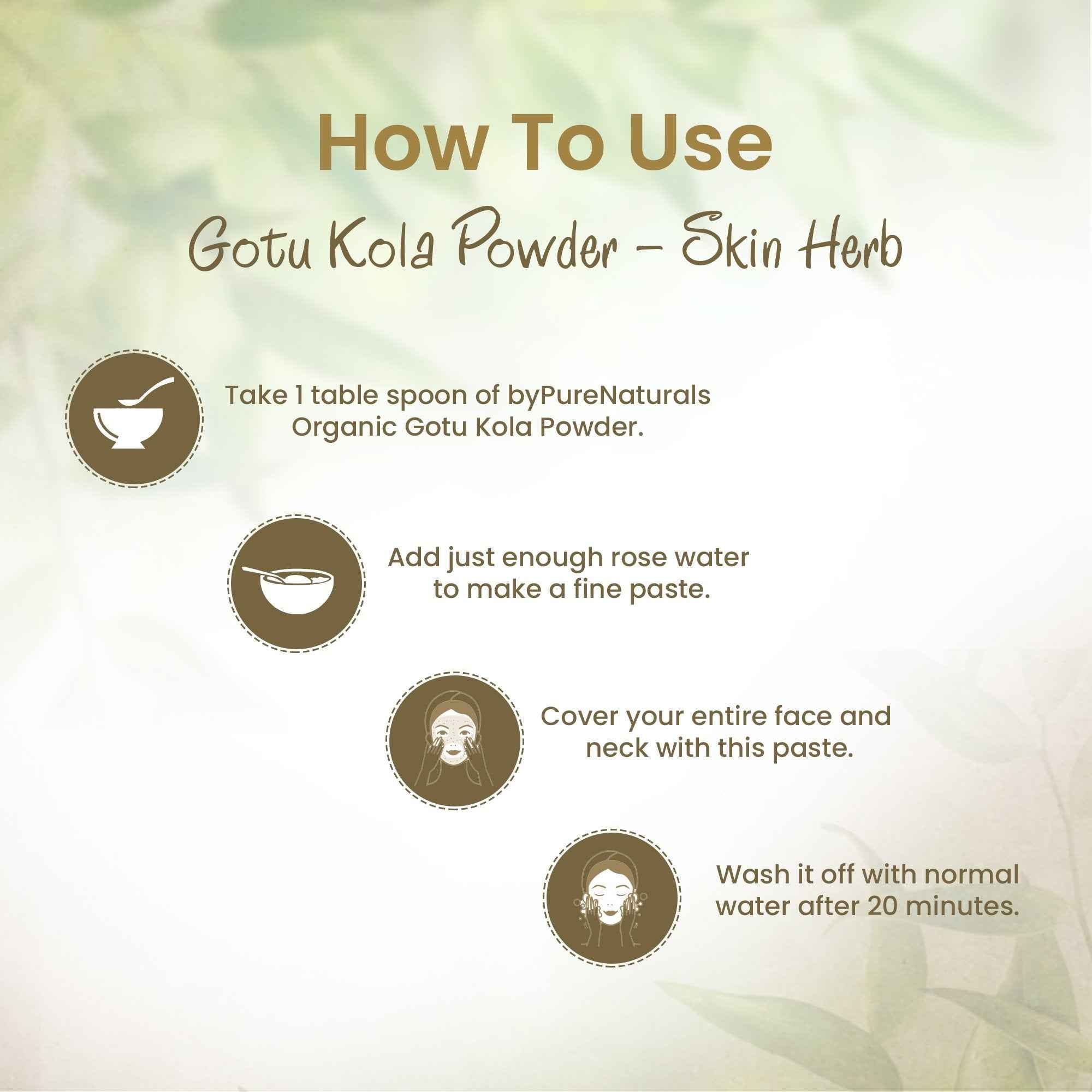 byPureNaturals Organic Gotu Kola Powder - Dista