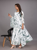 Thumbnail for Dishitha Creation Women Floral Printed Designer Gown - Green - Distacart