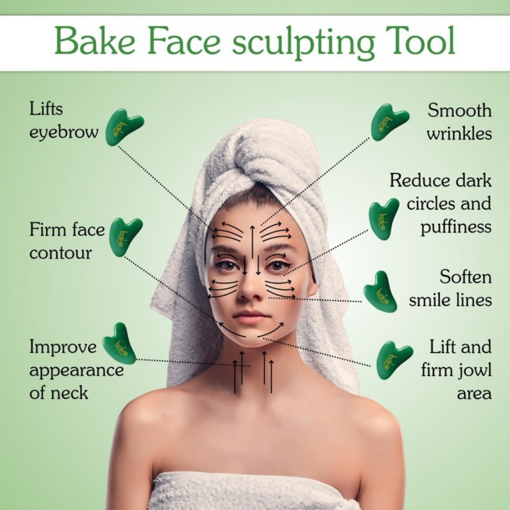 Bake Jade Gua Sha Face Massage Tool