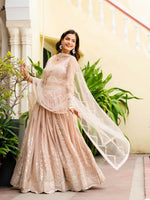 Thumbnail for Lehenga Mart Designer Indian Wedding Lehenga Choli-Light Pink - Distacart