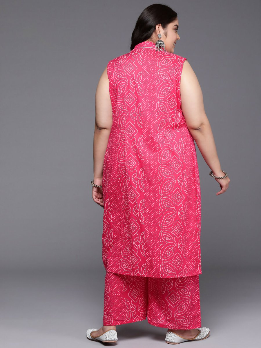 Ahalyaa Women's Traditional wear Co-ords - Pink - Distacart