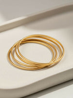 Thumbnail for NVR Women Set of 4 Gold Plated Handcrafted Bangle - Distacart