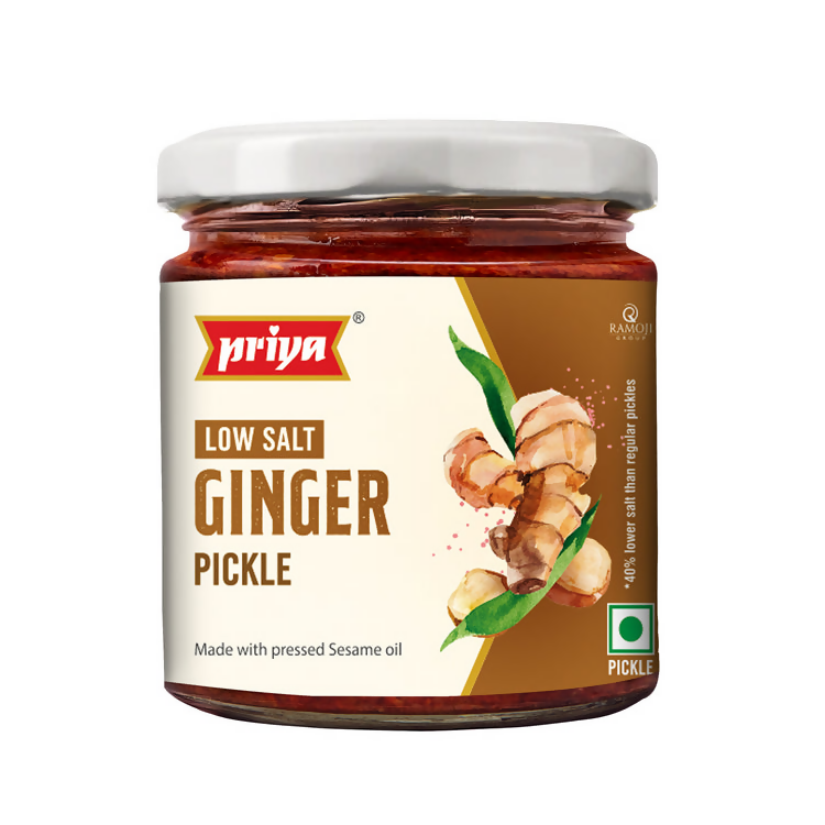 Priya Low Salt Ginger Pickles - Distacart