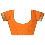Thumbnail for Joban Fashion Orange Butti Woven Soft Lichi Silk Paithani Saree - Distacart