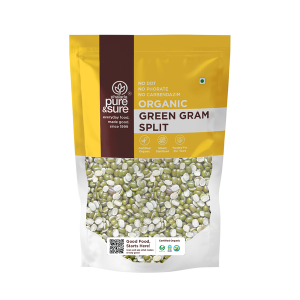 Pure & Sure Organic Green Gram Split