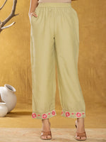 Thumbnail for Yufta Green Silk Blend Pakistani Style Kurta Dupatta Set