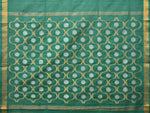 Thumbnail for Green Uppada Cotton Handloom Saree with Grill Pallu Design - Global Threads - Distacart
