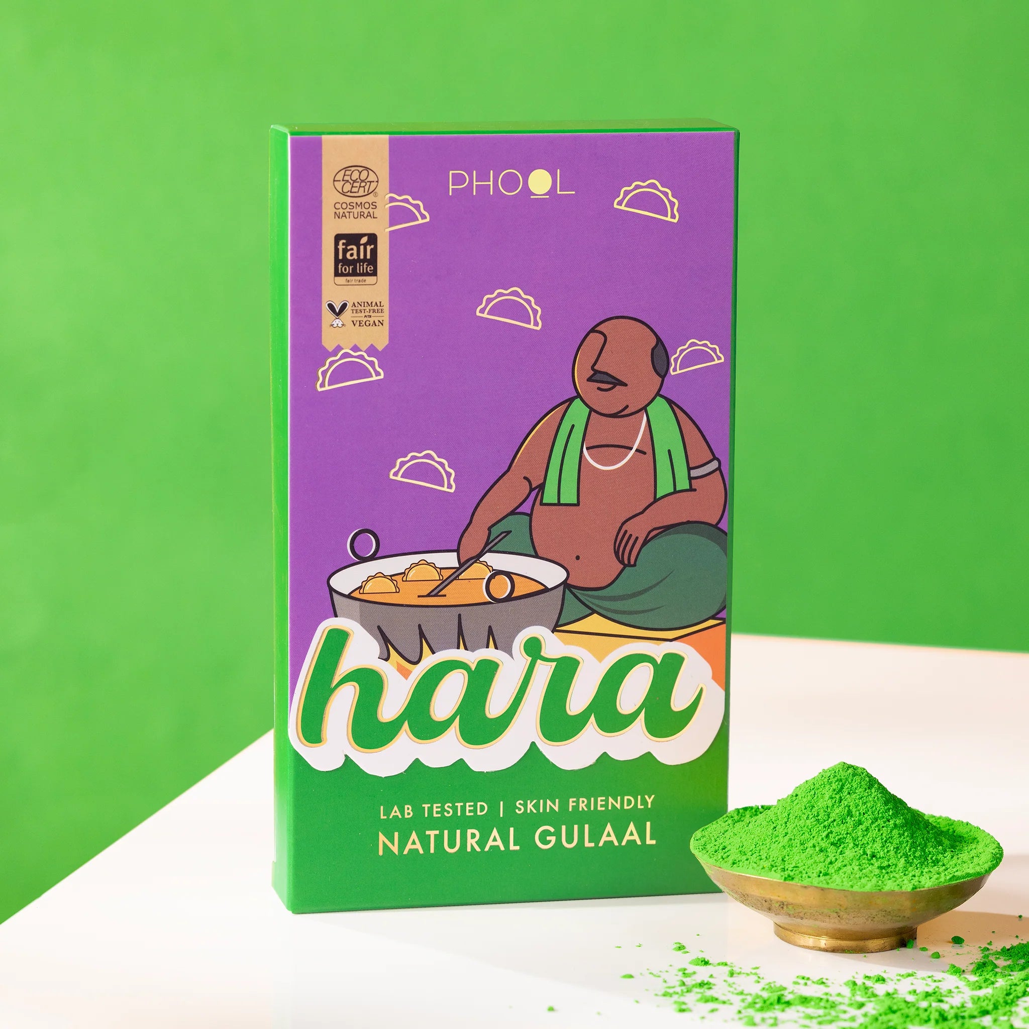 Phool Green Natural Gulaal - Distacart