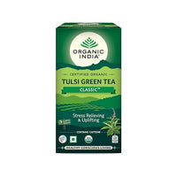 Thumbnail for Organic India Tulsi Green Tea Classic 25 Tea bags - Distacart