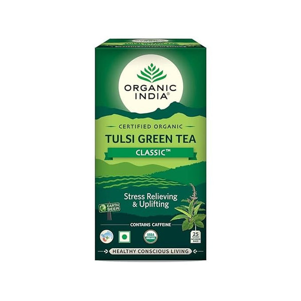 Organic India Tulsi Green Tea Classic 25 Tea bags - Distacart