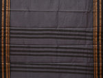 Thumbnail for Grey Bamboo Cotton Saree with Checks Design - Global Threads - Distacart