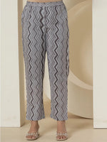 Thumbnail for Yufta Grey Cotton Ethnic Motifs Kurta Dupatta Set