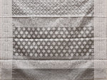 Thumbnail for Grey Cut Work Tussar Cotton Saree with All Over Jamdani Style Design - Global Threads - Distacart