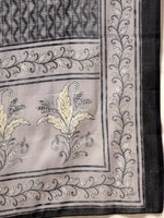 Thumbnail for Yufta Grey Pure Cotton Anarkali Dupatta Pant Set